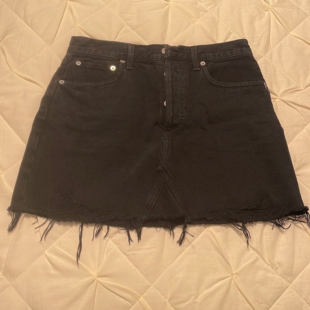 Ahold black denim skirt size 26